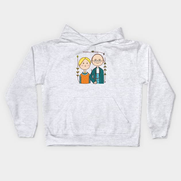 American Gothic MS Kids Hoodie by MisturaDesign